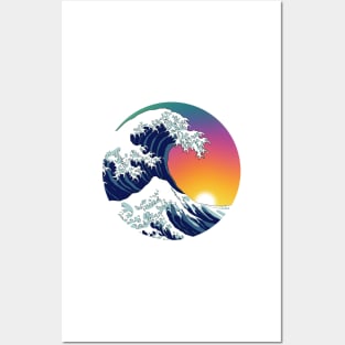 The Wave Rainbow Sunset Posters and Art